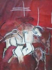 Peinture personnelle "taureau" Labrat Art Painting