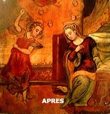 Restauration d'un tableau d'anges "après" Labrat Art Painting