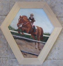 Peinture sur commande peinture cheval réalisation Labrat Art Painting